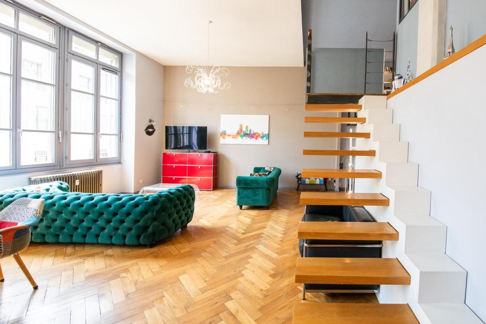 Loft Crequi - Bel Spacieux Proche Tete D'or Apartment